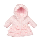 Mintini Baby Girl Pale Pink Winter Jacket